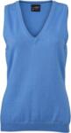 Daiber JN 656 / Női V-nyakú pulóvermellény - gleccserkék S (020656k9201)