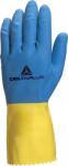 Delta Plus DELTA DUOCOLOR VE330 / Vegyvédelmi kesztyűk - kék/sárga 8 (VE330BJ08)