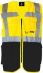 Korntex HI-VIS KXMF BERLIN / Fényvisszaverő multifunkcionális mellény - sárga/fekete XL (76KXMF98304)