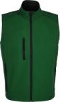 SOL'S RALLYE / Férfi 3 rétegű softshell mellény - üvegzöld S (25660154001)