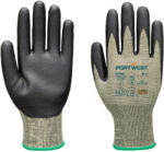 Portwest ARC GRIP 18C A784 / Vágásálló mártott kesztyű, A4-es szint - fekete/zöld L (A784E8RL)