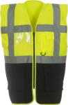 Yoko HI-VIS HVW801 / Multifunkciós mellény - HV sárga/fekete XL (79W801zw504)
