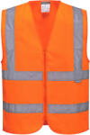 Portwest HI-VIS C375 / Fényvisszaverő cipzáras mellény - HV narancssárga XXL (C375ORRXXL)