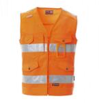 PAYPER MASTER 000333-0087 / Fényvisszaverő mellény farmer szabásmintával, 3M fényvisszaverő csíkokkal - narancssárga L (000333008702001L)