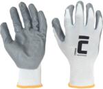 CERVA CERVA TORDINA / Kötött, varratmentes, nitrilbe mártott poliészter kesztyű - fehér/szürke 6 (0108026380060)