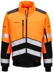 Portwest HI-VIS EV4 EV468 / Férfi softshell bomberdzseki - narancssárga/fekete XXXL (EV468OBRXXXL)