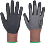 Portwest CT300 MR18 CT32 / Mikrohabos nitril vágásálló kesztyű, érintésvédelemmel, C szint - szürke/fekete L (CT32G8RL)