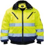 Korntex HI-VIS KXPJ OSLO / Uniszex fényvisszaverő kabát - sárga/sötétkék XXL (76KXPJ79505)