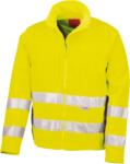 Result R 117X / Uniszex fényvisszaverő softshell kabát - fluoreszkáló sárga L (30117X03003)