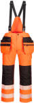 Portwest HI-VIS PW356 / Fényvisszaverő, vízálló nadrág kantárral - HV narancssárga/fekete XXXL (PW356OBRXXXL)