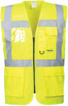 Portwest HI-VIS BERLIN S476 / Fényvisszaverő mellény - HV sárga 6XL (S476YER6XL)