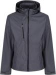 Regatta VENTURER TRA 701 / Férfi 3 rétegű softshell kabát kapucnival - szürke/fekete M (36A701zr402)