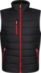 Regatta NAVIGATE TRA 892 / Férfi bélelt termo mellény - fekete/klasszikus piros XXL (36A892y2805)