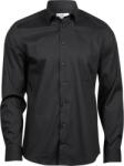 TEE JAYS TJ4024 / Férfi rugalmas hosszú ujjú ing - fekete XXXL (18402400213)