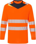 Portwest HI-VIS DX416 / Fényvisszaverő póló, hosszú ujjú - HV narancssárga/fekete XL (DX416OBRXL)