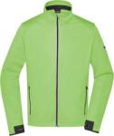 Daiber JN 1126 / Férfi 3 rétegű softshell kabát - élénkzöld/fekete XXL (021126r0005)
