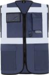 Korntex HI-VIS KXMF BERLIN / Fényvisszaverő multifunkcionális mellény - sötétkék XXXL (76KXMF00313)