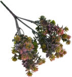  Szárazvirág hatás - Pozsgás csokor, hamvas pink 26cm 8690HP