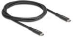 Delock USB 20 Gbps kábel USB Type-C apa - apa PD 3.0 100 W E-Marker 1 m fekete fém (DL80024) (DL80024)