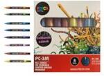 uni Dekormarker 0, 9-1, 3mm, Posca PC-3M 8 db-os készlet, csillámló (UNI_48105) (UNI_48105)