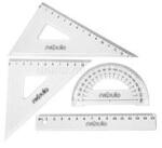 Nebulo Vonalzókészlet, 15 cm egyenes vonalzó, szögmérő, 45° 13 cm és 60° 18 cm háromszög vonalzó, 4 db/bliszter Educa (NEBULO_53867) (NEBULO_53867)