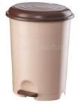PLANET Szemetes kuka pedálos műanyag 6 literes barna UP124 (PLANET_62192) (PLANET_62192)