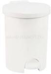 Keter Szemetes kuka pedálos műanyag 15 literes kivehető tartállyal fehér (CURVER_53606) (CURVER_53606)