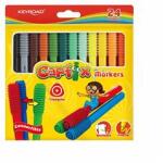 Keyroad Rostirón, filctoll készlet összekapcsolható fejekkel 24 db/bliszter Capfix vegyes színek (KEYROAD_38487) (KEYROAD_38487)