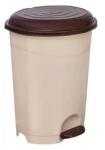 PLANET Szemetes kuka pedálos műanyag 12 literes barna UP126B (PLANET_58550) (PLANET_58550)