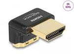 Delock HDMI adapter apa - anya 90 fok lefelé néző csatlakozódugóval 8K 60 Hz fém (DL60016) (DL60016)