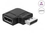 Delock Adapter - 66297 (DisplayPort 1.4 adapter 90 °-kal derékszögben 8K 60Hz) (DL66297) (DL66297)