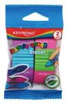 Keyroad Radír, PVC mentes 2 db/bliszter Keyroad Elastic Touch vegyes színek (KEYROAD_38455) (KEYROAD_38455)