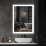 Ireda Oglindă de baie cu iluminare LED, 80 x 60 cm (BLS-LD8044_IRD-002_80x60)