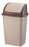 PLANET Szemetes kuka billenő fedéllel műanyag 26 literes barna UP120P (PLANET_62187) (PLANET_62187)