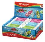 Keyroad Radír, PVC mentes 24 db/display Kaleidoscope vegyes színek (KEYROAD_38452) (KEYROAD_38452)