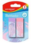 Keyroad Radír, PVC mentes 2 db/bliszter Keyroad Pastel Color vegyes színek (KEYROAD_38460) (KEYROAD_38460)