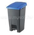 PLANET Szemetes kuka pedálos műanyag 50 literes antracit/kék UP227-215 (PLANET_63660) (PLANET_63660)
