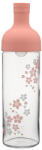 HARIO Aya Cherry Blossom hidegáztatásos teakészítő palack, 750 ml pink