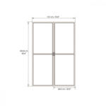 Palram Torino ajtó (szürke) (704949) (703735)