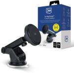 3mk Protection MagCharge Vezeték nélküli autós töltő szélvédőre-műszerfalra fekete (5903108583411)