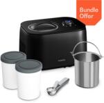 Klarstein FrostFusion fagylaltkészítő, slushie- és joghurtkészítő kompresszorral tartozékokkal | 1 l | 100 W (10048003+10048004+10048005+10048007) (10048003+10048004+10048005+10048007) - klarstein