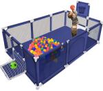  Teno® játszótér, kosárlabdapalánkkal és futballhálóval, kültéri/ beltéri, multifunkcionális, 182 x 122 x 64 cm, kék