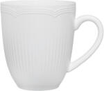 Maxwell & Williams White Basics Rococo csésze- és csészealj készlet, 240 ml, 4 darab (AX0692)