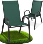  Krzesło ogrodowe metalowe tarasowe balkonowe fotel taras balkon zielone x2