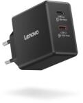 Lenovo Dual USB-C 65W GaN Charger, fekete (G0A6065BEU)