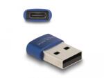 Delock Adaptor USB 2.0 de la USB Type-A male la USB Type-C female albastru (60051)