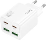 hoco. N56 Fundador 2xUSB-C 2xUSB-A 30W TÖLTŐ (EU)- FEHÉR