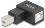 Delock Adaptor USB 2.0 B-type USB male B-type USB female îndoit 90° dreapta