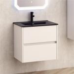 Inter Ceramic Конзолен PVC шкаф ICP 5955 + МИВКА ICC 5953B-2 ЧЕРЕН МАТ, Inter Ceramic, 59x45x55см (5955 + МИВКА ICC 5953B-2 ЧЕРЕН МАТ)