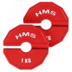 HMS Комплект гумени тежести HMS TSN100 2x1 кг / 35 мм